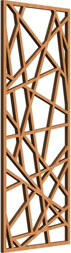 Vista 87 de Conway Paneles de pared decorativos de madera con calado, 9 3/8 pulgadas de ancho x 24 3/8 pulgadas de alto x 1/4 de alto, aliso