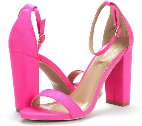 Vista 3 de DREAM PAIRS - Sandalias de tacón alto para mujer
