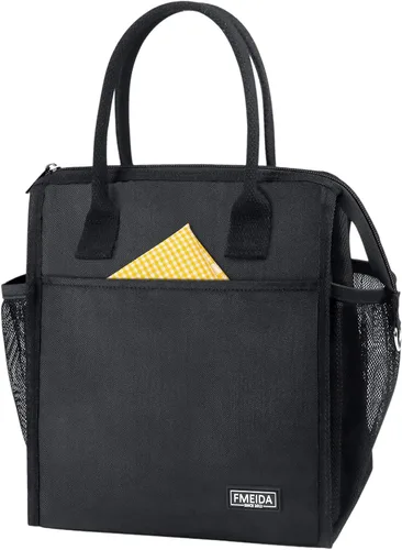 Vista 26 de Bolsa de Almuerzo Aislada para Mujeres, Bolsas de Almuerzo Pequeñas de 6.75L con Múltiples Bolsillos, Bolsa Térmica Reutilizable para Trabajo