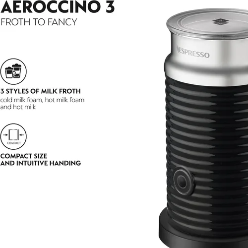 Vista 5 de Nespresso Vertuo Pop+ Cafetera para café y espresso de De'Longhi, Samra Origins de The Weeknd Vertuo Buna Amarillo con espumador de leche Aeroccino3