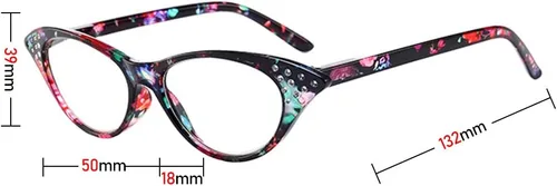 Vista 3 de Paquete de 4 lentes de lectura, diseño de moda vintage con diamantes de imitación de ojo