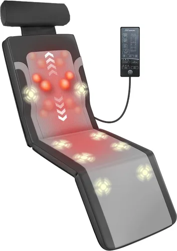 Vista 10 de Snailax - Alfombrilla de masaje de cuerpo completo con calor Gris oscuro