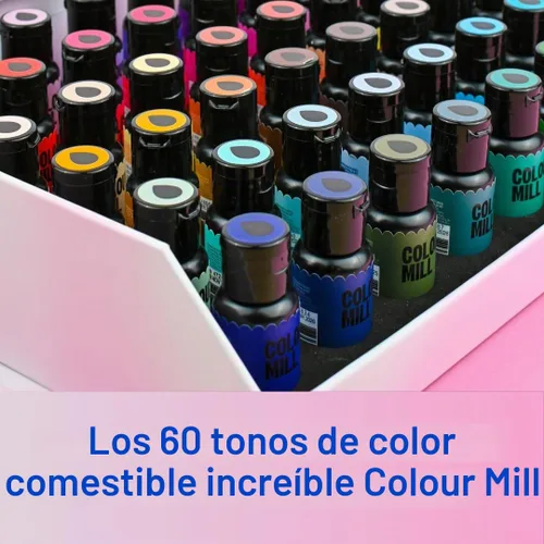Vista 4 de Colour Mill Aqua Blend Colorante de alimentos a base de agua, 20 mililitros - Colección completa - Todos los 60