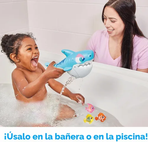 Vista 3 de Kidoozie Splish 'n Splash - Tiburón mordedor, juguete de bañera para niños a partir de 2 años