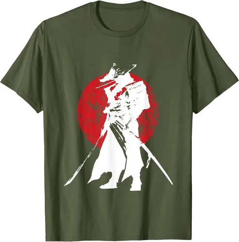 Vista 47 de Vintage Japanese Samurai Retro Bushido Warrior Japan Sword T-Shirt Asphalt Grey