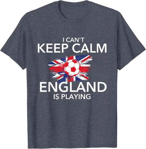 Vista 70 de I Can't Keep Calm England Is Playing - Camiseta para amantes del fútbol, Negro