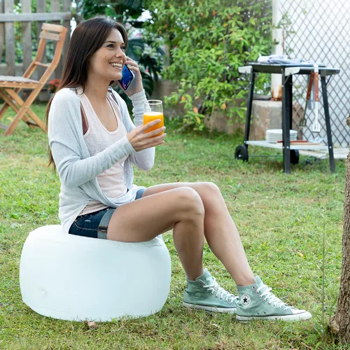 Vista 4 de Asiento Hinchable con LED Multicolor y Mando a Distancia Pulight InnovaGoods