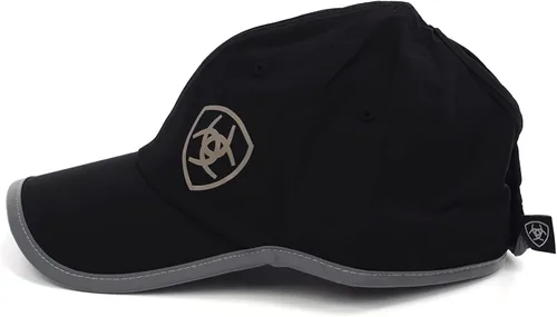 Vista 4 de ARIAT Gorra Ponyflo negra para mujer con cierre de velcro