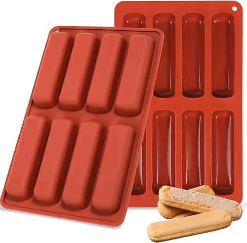 Vista 9 de Webake Juego de 2 moldes de silicona para pan de mazorca de maíz para hornear maíz para perros, pan de maíz del sur