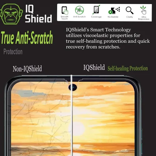 Vista 5 de IQShield Paquete de 2+2 protectores de pantalla para Motorola Razr Ultra (2026/2025) / Razr+ Plus (2026/2025/2024), película de TPU transparente