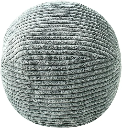 Vista 6 de Almohada de estilo nórdico suave con forma geométrica. Almohada de flores, almohadas de nube. La almohada. Cojín, cojín. Pelota, Marrón