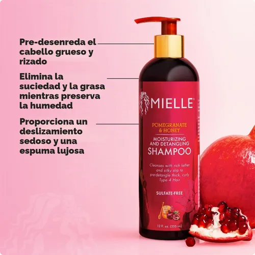 Vista 2 de Mielle Organics Paquete definitivo de granada y miel