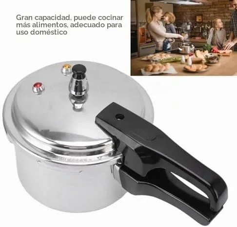 Vista 3 de Mini olla a presión de acero inoxidable, 3L Olla de presión de acero inoxidable Rendimiento de grado alimenticio para estufa de gas