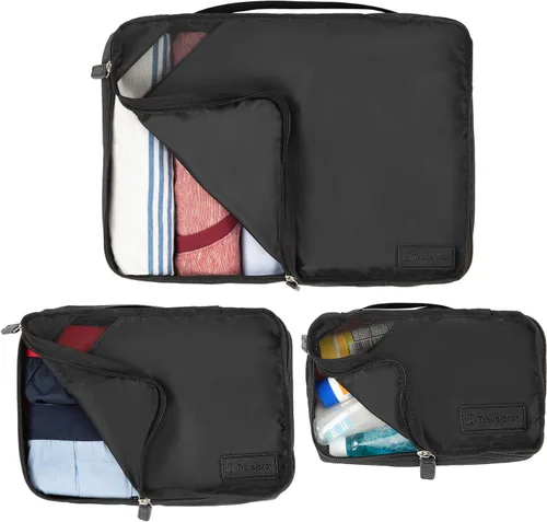 Vista 5 de Travelpro Essentials - Juego de 3 cubos de embalaje (pequeñomediano), Negro -, Essentials - Cubos de embalaje