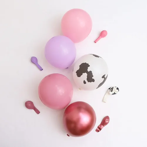 Vista 4 de Kit de arco de guirnalda de globos de vaquera, 121 piezas con temática de granja con globos de bota para decoración de negocios, hogar, boda