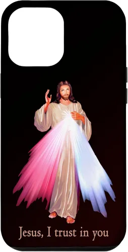 Vista 25 de Funda para iPhone 13 Pro Max Jesús con la que confío en ti Divina Misericordia Misericordiosa Jesús