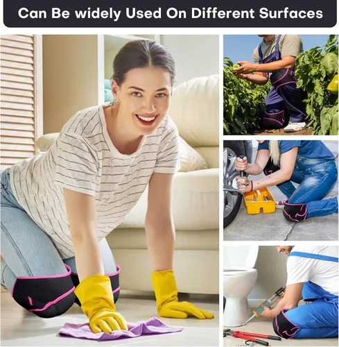 Vista 7 de Rodilleras para hombres y mujeres, adecuadas para trabajar en casa, limpieza de suelos y alfombras, mantenimiento de jardinería, trabajos