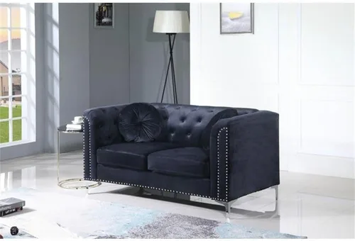 Vista 2 de Glory Furniture Sofá de dos plazas Pompano Velvet en negro