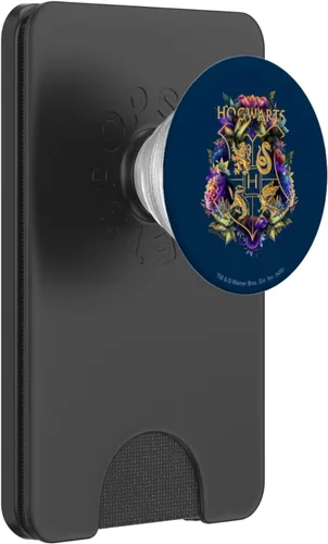 Vista 6 de Harry Potter Hogwarts PopSockets MagSafe PopGrip con escudo floral multicolor para iPhone