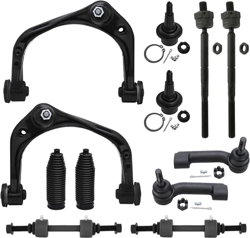 Vista 24 de Detroit Axle - Kit de extremo delantero para Hyundai Sonata XG350 XG300 Kia Optima, 2 brazos de control superiores con juntas de bola, 2 brazos