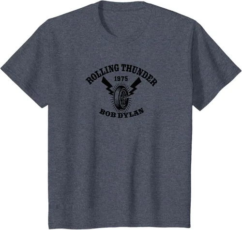 Vista 11 de Bob Dylan - Camiseta Rolling Thunder S Gris Oscuro