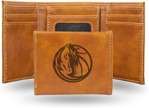 Vista 36 de NBA Rico Industries - Billetera triple grabada con láser y tres pliegues, accesorio para hombre