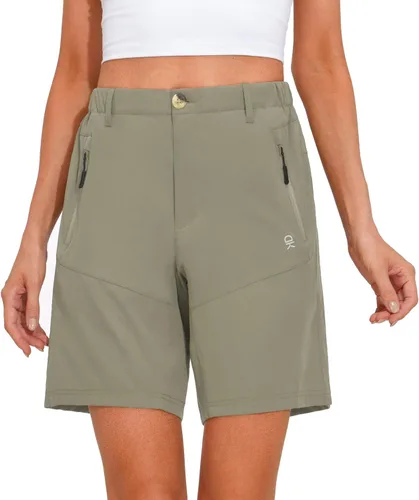 Vista 14 de Little Donkey Andy - Shorts elásticos de secado rápido para mujer, para senderismo, campamento y viajes A1 negro