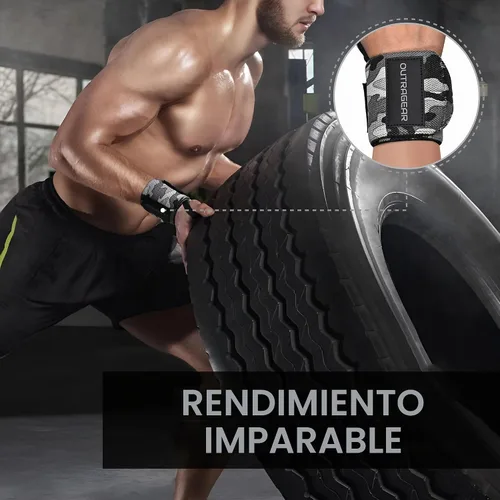 Vista 4 de 18" OG-Grade Wrist Wraps for Weightlifting – Heavy Duty Wrist Support with Thumb Loop & Lockdown Strap – Wrist Straps for Powerlifting, Bench Press