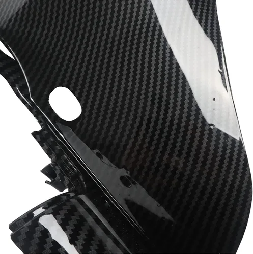 Vista 6 de Carenado interior de murciélago delantero con efecto de fibra de carbono, compatible con Harley Touring Street Glide Electra Glide FLHT FLHTC