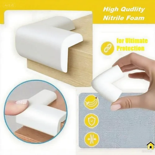 Vista 114 de Protectores de espuma compatibles con anclaje de pared para muebles, protectores de espuma para paredes, protectores de esquina con funciones