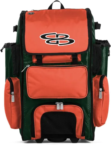 Vista 8 de Boombah Rolling Superpack - Bolsa para equipo de béisbol/sóftbol, varios colores, mango telescópico y capacidad para 4 murciélagos, versión