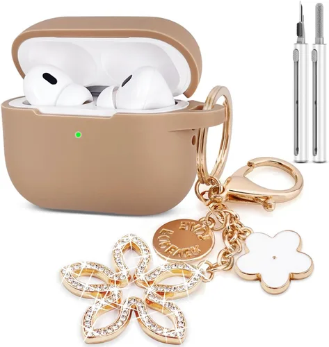 Vista 9 de KOUJAON Funda compatible con AirPods Pro de 2ª generación con kit de limpieza, funda protectora de silicona para auriculares Apple AirPod Pro