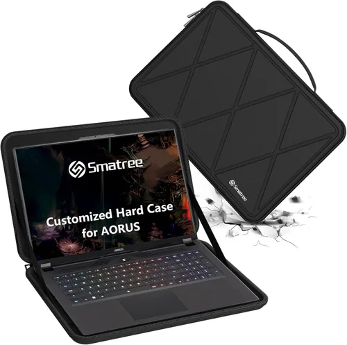 Vista 9 de Smatree Funda protectora rígida de EVA compatible con portátil GIGABYTE U4 UD de 14 pulgadas, GIGABYTE de 14 pulgadas, funda de transporte