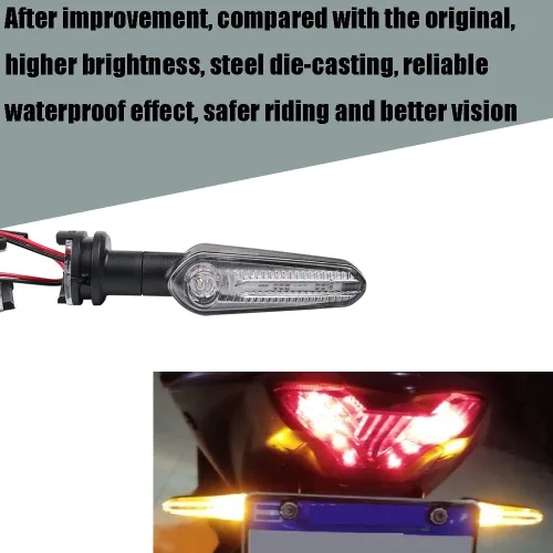Vista 3 de Indicadores de Señal de Giro LED Super Brillantes de Adaptación 12V para Motocicleta Delantero o Trasero para MT07 MT 03 125 MT03 MT09 MT25 Tracer