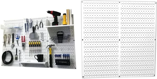 Vista 31 de Organizador de herramienta control de pared 30-wrk-400wb estándar panel perforado mesa de trabajo de metal, 30-WRK-400 BB