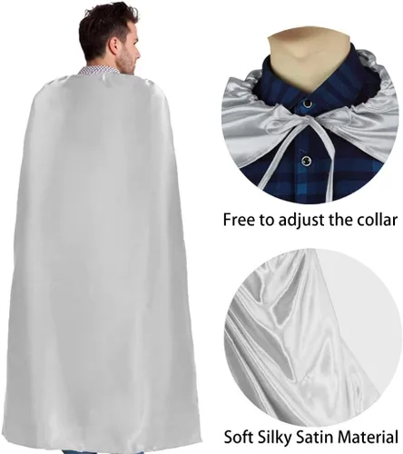 Vista 6 de D.Q.Z Super hero Capes and Masks for Adults Superhero Dress Up Halloween Costume Team Spirit Day Party Favors