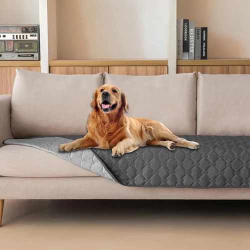 Vista 36 de gogobunny Manta para mascotas 3 veces más resistente, impermeable y a prueba de arañazos; protector de muebles reversible para perros y gatos, funda