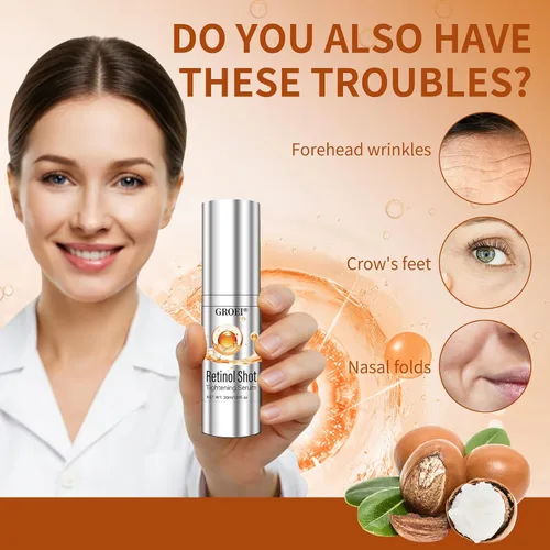 Vista 2 de Suero de retinol para cara con vitamina A Retinol Diseñado para pieles sensibles, suero facial de retinoles para penetración profunda, poros