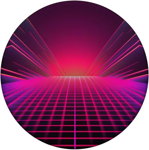 Vista 3 de Retrowave 80s Digital Vaporwave Synthwave PopSockets Standard PopGrip