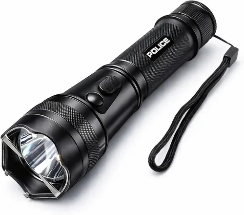 Vista 2 de POLICE Pistola Paralizante 1109 - Max Volt Recargable con Linterna Táctica LED
