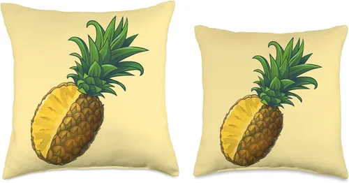 Vista 3 de Pineapple Nutrition Fresh Fruit Pineapples Gifts Nutrition Fresh Fruit Pineapples - Almohada de 16.0 x 16.0 in, multicolor