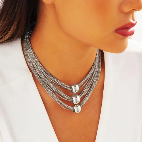 Vista 5 de Sixexey African Choker Necklaces Africa Statement Neck Chain Beads Bib Necklace Accessories for Women