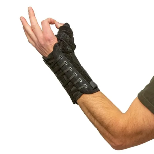Vista 3 de Hely & Weber Titan Thumb Orthosis, soporte personalizable, negro, mano izquierda