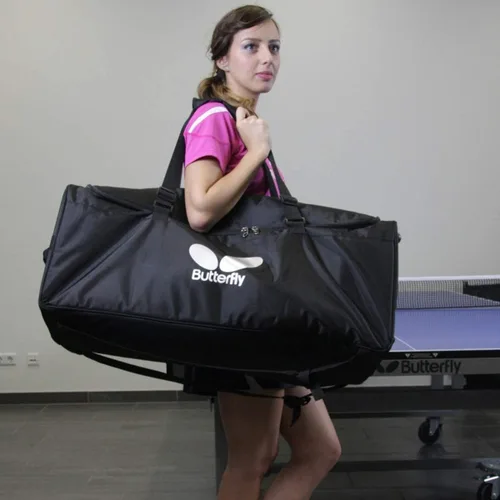 Vista 3 de Butterfly Amicus Prime - Robot de tenis de mesa El mejor lanzador de pelotas para tu mesa de ping pong Bolsa de transporte gratis, control