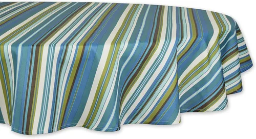 Vista 10 de DII - Colección de mesa de verano con rayas para exterior, uso múltiple, lavable a máquina, juego de manteles reversibles, 13x19, casa de playa