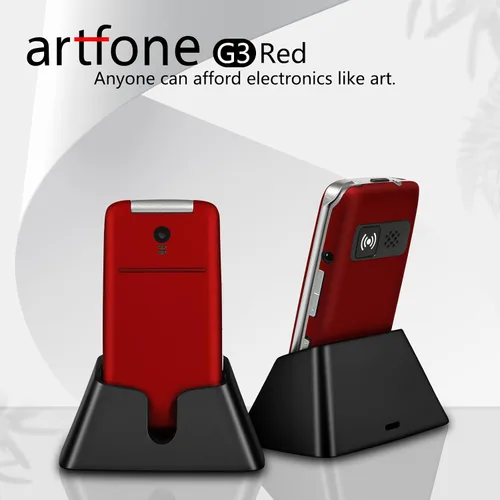 Vista 2 de artfone Teléfonos abatibles 4G Volte desbloqueados para personas mayores丨Botones grandes teléfono celular para ancianos y niños丨Sonido claro丨Botón
