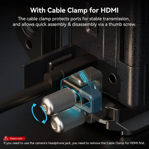 Vista 4 de Kit de Jaula SmallRig para Sony A6700 con Abrazadera de Cable para HDMI, Placa de Liberación Rápida Integrada para Tipo Arca, Jaula de Vídeo