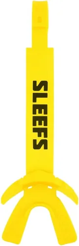 Vista 12 de SLEEFS X - Protector bucal de fútbol negro, protector bucal con correa para casco, boquilla protectora de labios/dientes, moldeable