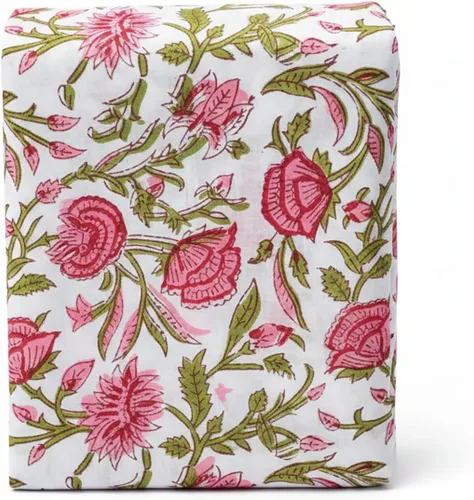 Vista 15 de E-Tailor® Tela de algodón precortada impresa a mano, ideal para costura, manualidades, tapicería, patchwork, cortinas, acolchados, etc. Azul-amarillo