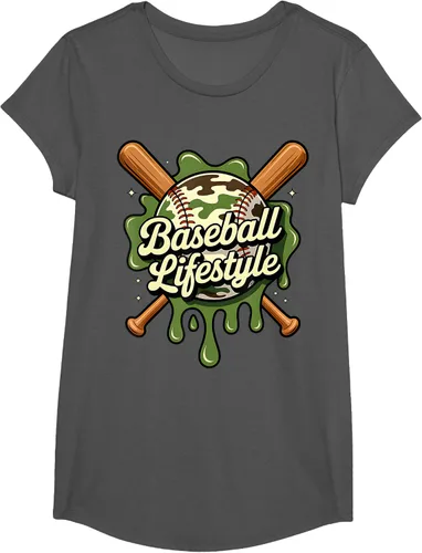 Vista 34 de Baseball Life Style 101 Apparel Youth Drip Baseball Boys Kid Camiseta